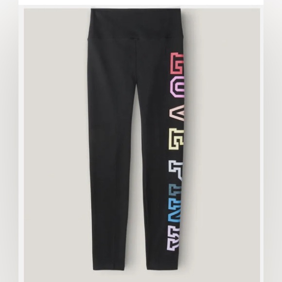 NWT Pink Victoria Secret High waisted full length leggings - Picture 2 of 5